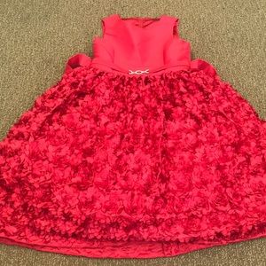American Princess red flower dress